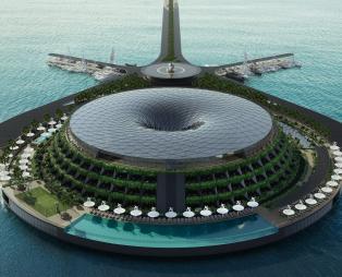 Ένα απίστευτο ξενοδοχείο που περιστρέφεται μέσα στο νερό σχεδιάζει το Κατάρ